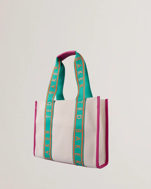 GEORJIA-Bags-Branded Webbing Canvas Medium Tote Bag- Ted Baker Romania